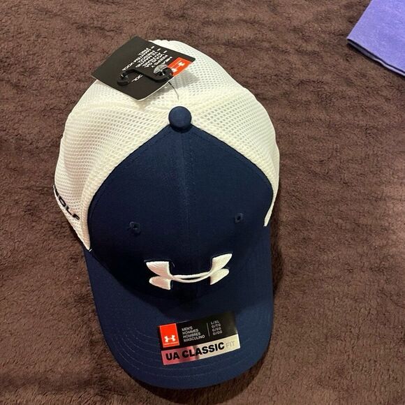 Under Armour Other - NWT Under Armour Hat Mens Golf Cap Blue/White NEW